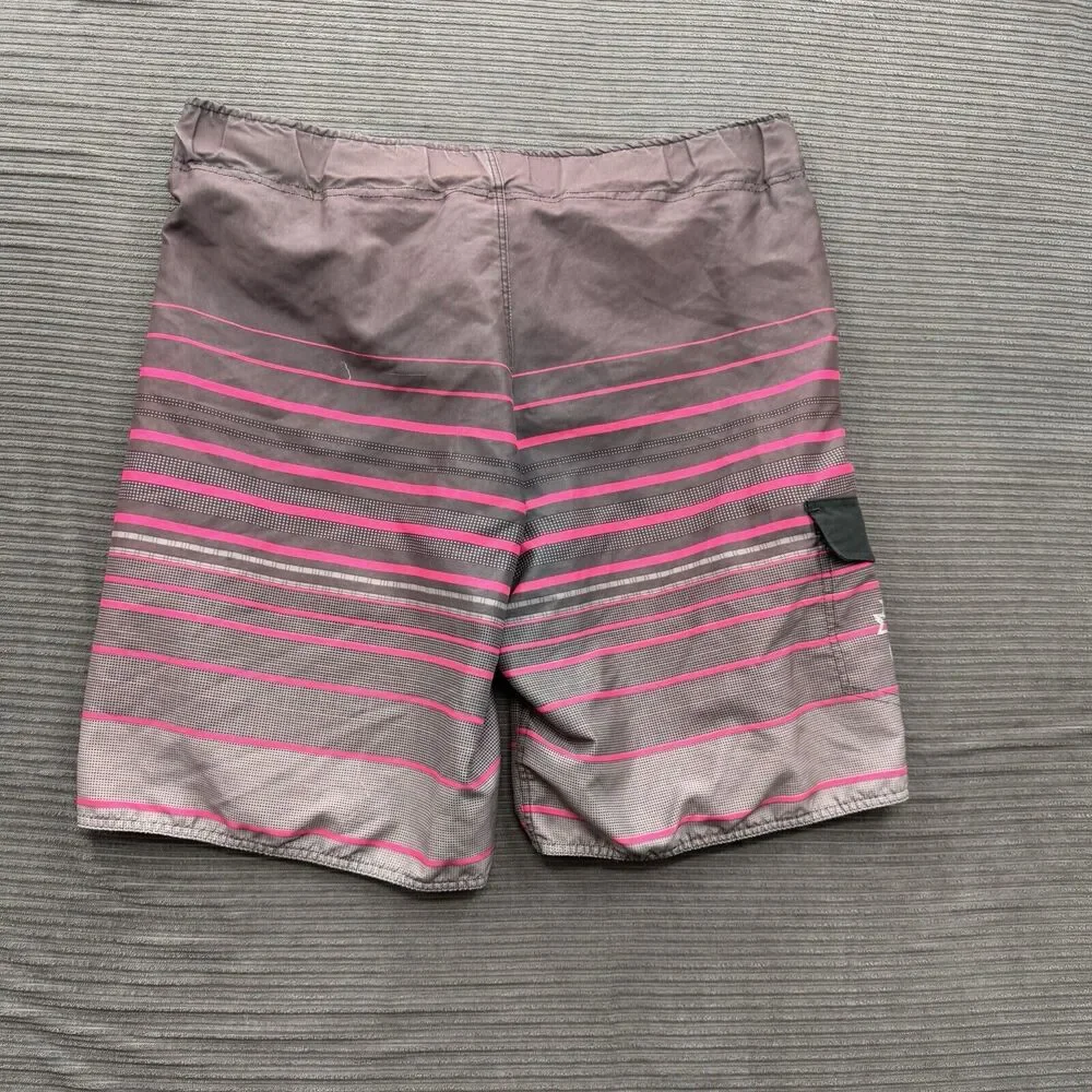 No Fear Board Shorts Men Large Polyester Drawstring Beach Swim Weekend Vacation.